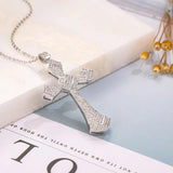 925 Silver Bible Jesus Cross Pendant Necklace Crucifix Charm N020