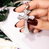 925 Silver Bible Jesus Cross Pendant Necklace Crucifix Charm N020