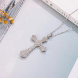 925 Silver Bible Jesus Cross Pendant Necklace Crucifix Charm N020