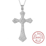 925 Silver Bible Jesus Cross Pendant Necklace Crucifix Charm N020