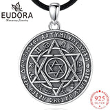 Eudora 925 Silver Solomon Talisman Pentagram Necklace