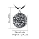 Eudora 925 Silver Solomon Talisman Pentagram Necklace
