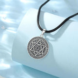 Eudora 925 Silver Solomon Talisman Pentagram Necklace