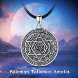 Eudora 925 Silver Solomon Talisman Pentagram Necklace