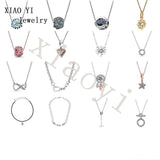 XIAOYI S925 Symbol Daisy Ocean Garden Shell Rope Charm Necklace