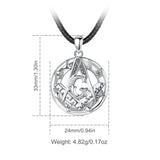 Eudora 925 Silver Masonic Pendant Guardian Necklace