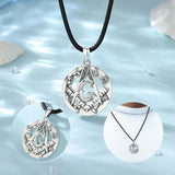 Eudora 925 Silver Masonic Pendant Guardian Necklace