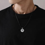 Eudora 925 Silver Masonic Pendant Guardian Necklace