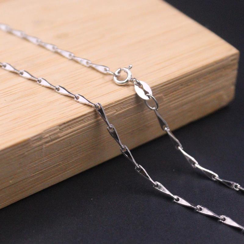 925 Sterling Silver Necklace 1.5mm Melon Link 20in Chain