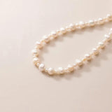 TrustDavis 925 Silver 7mm Freshwater Pearl Necklace For Women Wedding