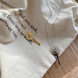 925 Sterling Silver Key Pendant Necklace Frosty Style Necklace for Women