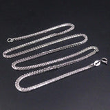 925 Silver Necklace 1.6mm Wheat Link 20in Chain