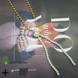 Spanish Bear Style Pearl Pendant Necklace Women Jewelry