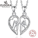 925 Silver BFF Hand Pendants Necklace Set