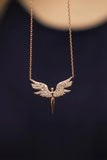 Archangel Michael Necklace Guardian Angel Wings Jewelry