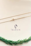 Spring Flower Pendant Necklace, 925 Sterling Silver Zircon Stone Pendant