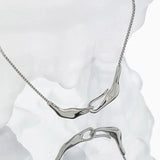 925 Silver Cross Wing Pendant Necklace Choker Women Gift
