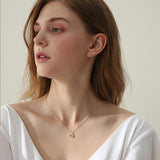 S925 Silver Rainbow Cloud Necklace Zircon Pendant