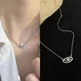 925 Silver Evil Eye Choker Necklace Hypoallergenic Jewelry