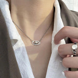 925 Silver Evil Eye Choker Necklace Hypoallergenic Jewelry