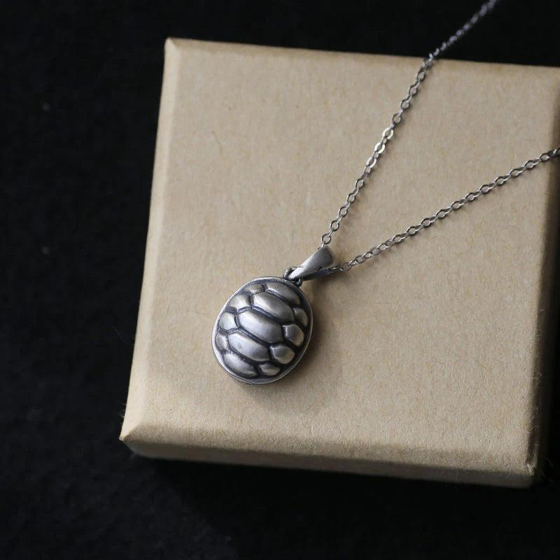 S925 Turtle Shell Pendant Necklace Chinese Jewelry