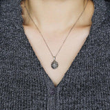 S925 Turtle Shell Pendant Necklace Chinese Jewelry