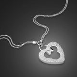 Boho Sweet Heart Necklaces 925 Silver Star Mickey Pendant Chokers