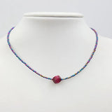 Tiger's Eye Hematite 925 Silver Choker Necklace