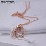 Loving Hearts Necklace 925 Sterling Silver Pendant Rose for Women