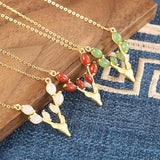 S925 Deer Necklace Rice Grain Hetian Jade Red Agate Sapphire Elk Pendant