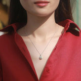 Real Moissanite Pendant Necklace 925 Sterling Silver Wedding Jewelry