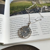 925 Silver Irregular Element Vintage Pendant Necklace for Women