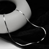 925 Silver Blade Chain Necklace for Women