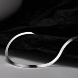 925 Silver Blade Chain Necklace for Women