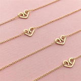 925 Silver Love Necklaces Choker Pendants for Women