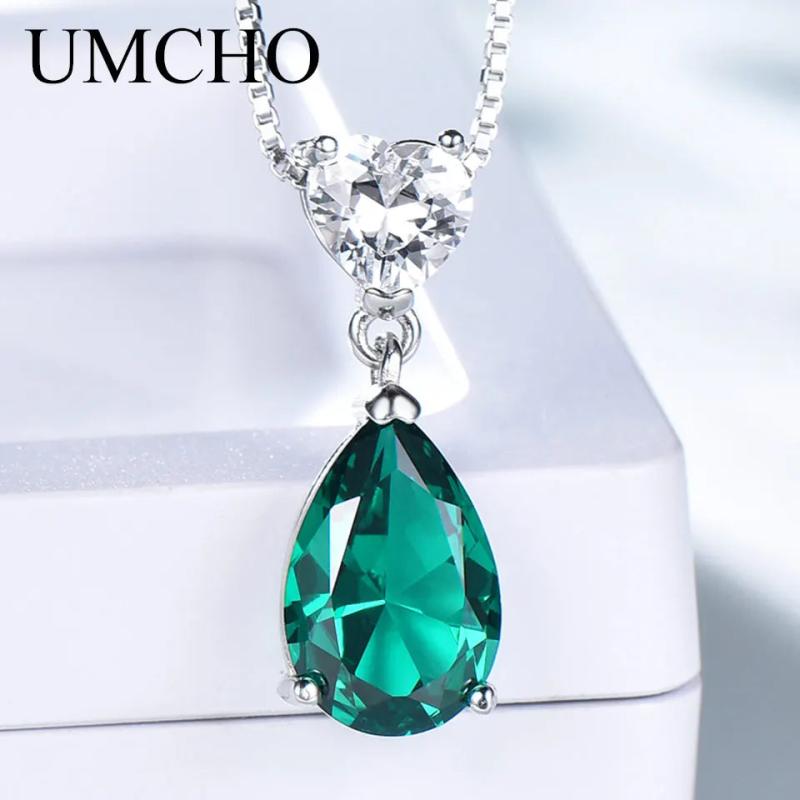925 Silver Nano Emerald Zircon Necklace