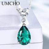 925 Silver Nano Emerald Zircon Necklace
