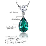 925 Silver Nano Emerald Zircon Necklace