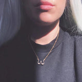 Boobs Necklace 925 Silver Choker Natural Pearl Pendants Boho Collier Femme Kolye