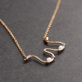 Boobs Necklace 925 Silver Choker Natural Pearl Pendants Boho Collier Femme Kolye