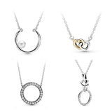 925 Silver Charm Necklace Retro Personal