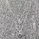 925 Round Sapphire Jewelry Electroplated by UNOde50