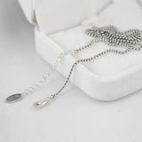 925 Silver Round Beads Necklace for Women Jewelry 1.5mm Thickness