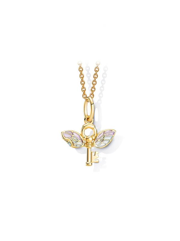 Yellow Necklace Flying Key Time Converter Natural Magic Personality Jewelry