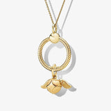 Yellow Necklace Flying Key Time Converter Natural Magic Personality Jewelry