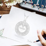 925 Sterling Silver Sacred Heart of Jesus Cross Necklace Enamel Pendant