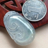 Myanmar Jade Ice Pendant Ruyi Necklace