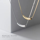MloveAcc S925 Silver Drop-shaped Pendant Necklace for Women