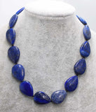 Lapis Lazuli Drop Necklace 18 Inch Beads