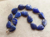 Lapis Lazuli Drop Necklace 18 Inch Beads